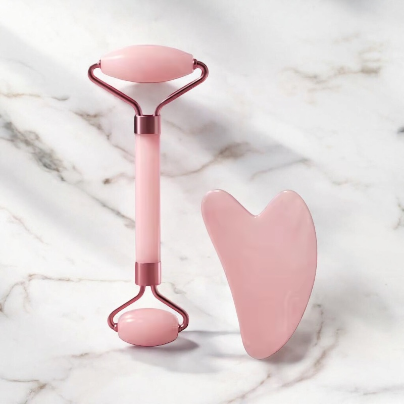 Gua-sha et rouleau visage coloris disponibles